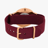 Daniel Wellington Classic Roselyn Black Dial Maroon Nylon Strap Watch For Women - DW00100269 Buy Now By Daniel Wellington