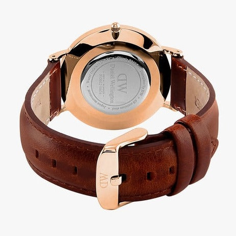 Daniel Wellington Classic St Mawes White Dial Brown Leather Strap Watch For Men - DW00100006 Buy Now By Daniel Wellington