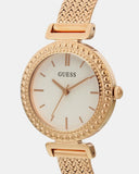 Guess Monroe Silver Dial Rose Gold Steel Strap Watch For Women - W1152L3 Buy Now By Guess