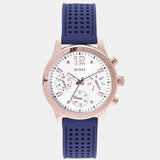 Guess Marina Multifunction White Dial Blue Rubber Strap Watch for Women - W1025L4 Buy Now By Guess