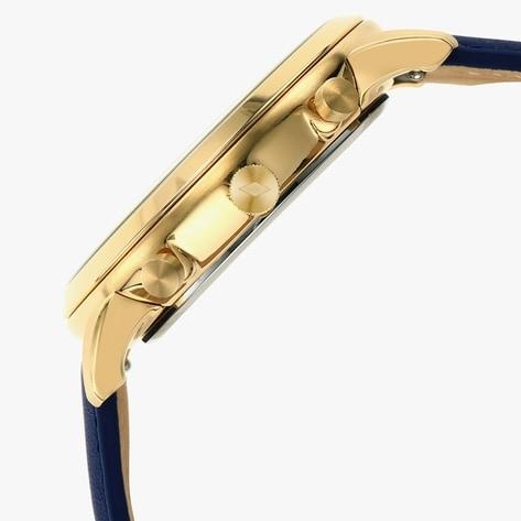 Fossil Neutra Chronograph Blue Dial Blue Leather Strap Watch for Men - FS5790 Buy Now By Fossil