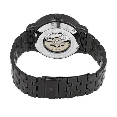 Maserati Granturismo Sport GT Skeleton Black Dial Black Steel Strap Watch For Men - R8823134003 Buy Now By Maserati