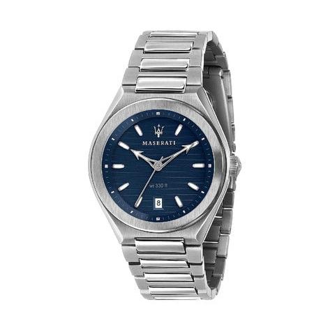 Maserati Triconic Quartz Blue Dial Silver Steel Strap Watch For Men - R8853139002 Buy Now By Maserati