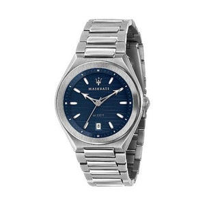 Maserati Triconic Quartz Blue Dial Silver Steel Strap Watch For Men - R8853139002 Buy Now By Maserati