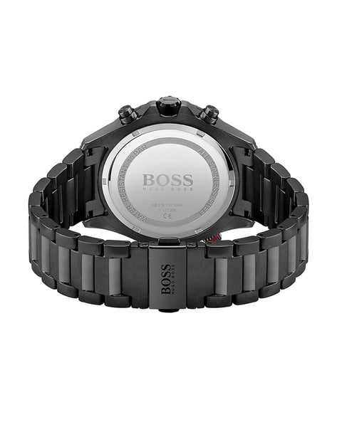 Hugo Boss Aeroliner Black Dial Black Steel Strap Watch for Men - 1513275 Buy Now By Hugo Boss