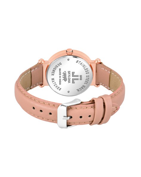 Coach Delancey Cream Dial Blush Pink Leather Strap Watch for Women - 14502750 Buy Now By Coach