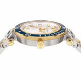 Versace Greca Sport Quartz White Dial Two Tone Steel Strap Watch For Men - VEZ300521 Buy Now By Versace