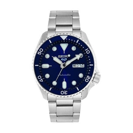 Seiko 5 Sports Automatic Analog Blue Dial Silver Steel Strap Watch For Men - SRPD51K1 Buy Now By Seiko