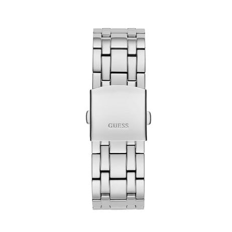 Guess Multi Function Diamonds Silver Dial Silver Steel Strap Watch For Men - GW0455G1 Buy Now By Guess