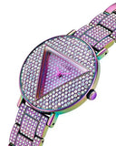 Guess Trend Diamonds Purple Dial Purple Steel Strap Watch for Women - GW0512L4 Buy Now By Guess