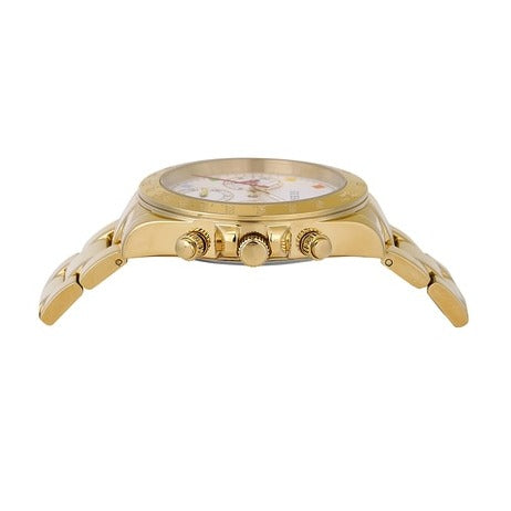 Guess Exclusive Multi Color White Dial Gold Steel Strap Watch for Women - GW0457L1 Buy Now By Guess