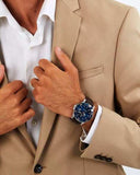 Maserati Competizione Analog Blue Dial Brown Leather Strap Watch for Men - R8851100004 Buy Now By Maserati