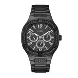 Guess Duke Glitz Crystals Black Dial Black Steel Strap Watch For Men - GW0576G3 Buy Now By Guess