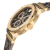 Versace Greca Chronograph Black Dial Brown Leather Strap Watch For Men - VEZ900621 Buy Now By Versace