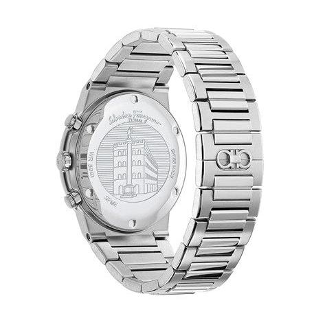 Salvatore Ferragamo Sapphire Chrono Black Dial Silver Steel Strap Watch for Men - SFME00321 Buy Now By Salvatore Ferragamo