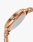 Fossil Jacqueline Analog Moonphase Mother of Pearl White Dial Rose Gold Steel Strap Watch for Women - ES5165 Buy Now By Fossil