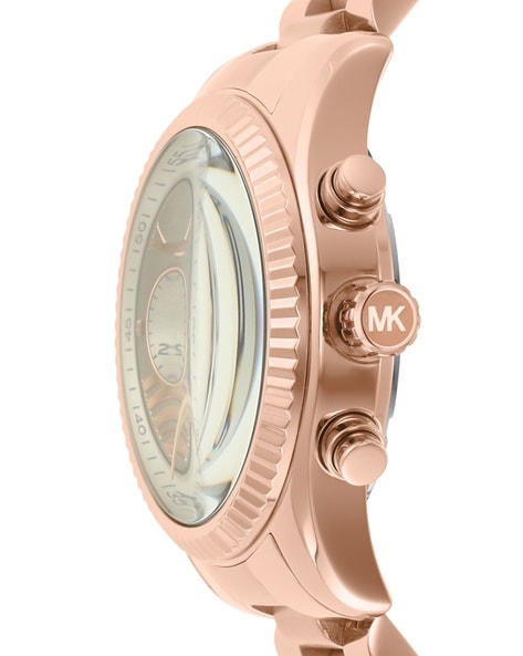 Michael Kors Lexington Chronograph Grey Dial Rose Gold Steel Strap Watch For Women - MK7217 Buy Now By Michael Kors