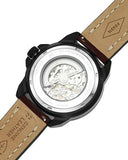 Fossil Bronson Automatic Skeleton Black Dial Brown Leather Strap Watch for Men - ME3219 Buy Now By Fossil