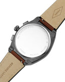 Fossil Everett Chronograph Grey Dial Brown Leather Strap Watch for Men - FS5799 Buy Now By Fossil