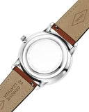 Fossil Neutra Minimalist Moonphase Blue Dial Brown Leather Strap Watch for Men - FS5903 Buy Now By Fossil