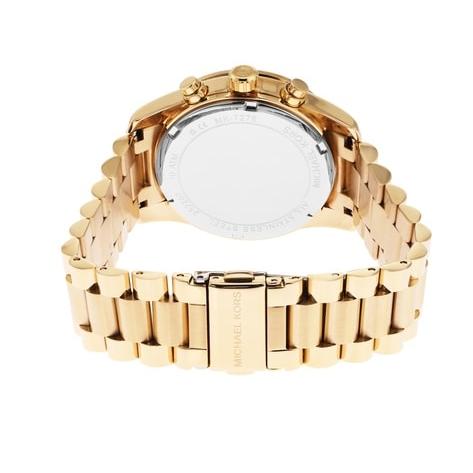 Michael Kors Ritz Chronograph Gold Dial Gold Steel Strap Watch For Women - MK6484 Buy Now By Michael Kors