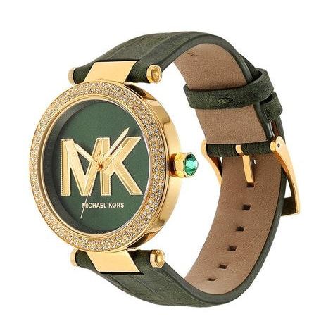 Michael Kors Parker Green Dial Green Leather Strap Watch For Women - MK4724 Buy Now By Michael Kors