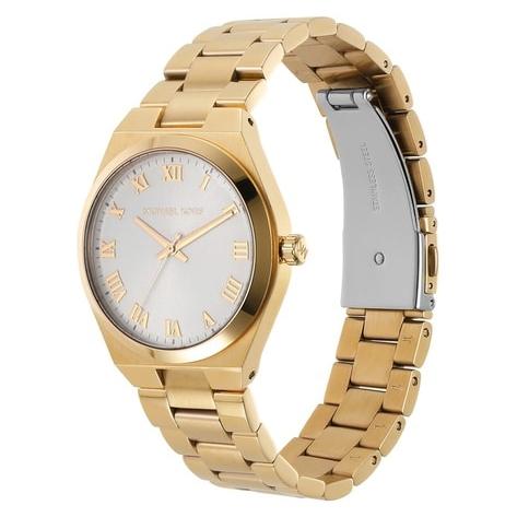 Michael Kors Lennox Three Hand Silver Dial Gold Steel Strap Watch For Women - MK7391 Buy Now By Michael Kors