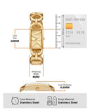 Michael Kors Empire Three Hand Gold Dial Gold Steel Strap Watch For Women - MK7406 Buy Now By Michael Kors