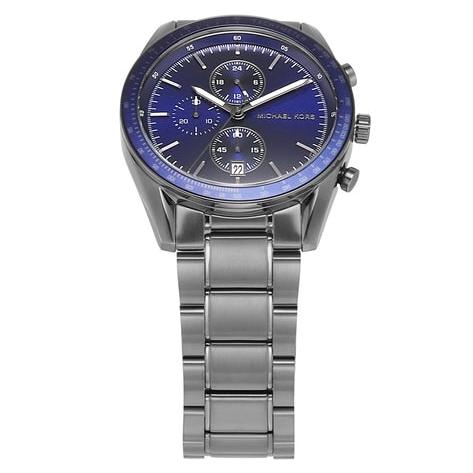 Michael Kors Accelerator Chronograph Blue Dial Grey Steel Strap Watch For Men - MK9111 Buy Now By Michael Kors