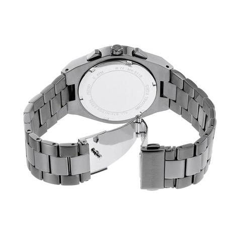 Michael Kors Lennox Chronograph Black Dial Grey Steel Strap Watch For Men - MK9118 Buy Now By Michael Kors