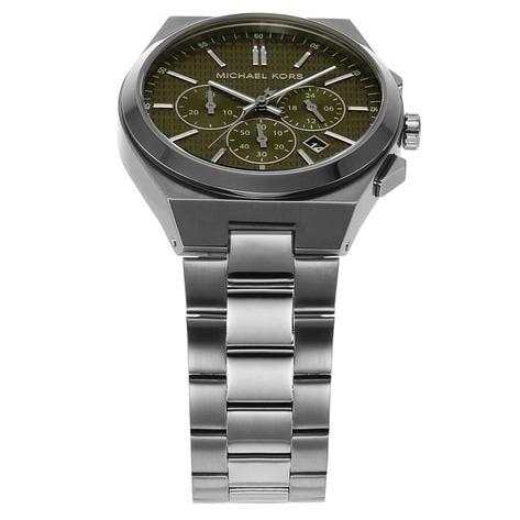 Michael Kors Lennox Chronograph Black Dial Grey Steel Strap Watch For Men - MK9118 Buy Now By Michael Kors