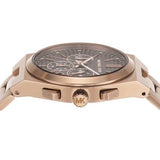 Michael Kors Lennox Chronograph Black Dial Rose Gold Steel Strap Watch For Men - MK9119 Buy Now By Michael Kors