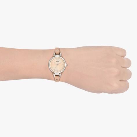 Fossil Georgia Bone Grey Dial Beige Leather Strap Watch for Women - ES2830 Buy Now By Fossil