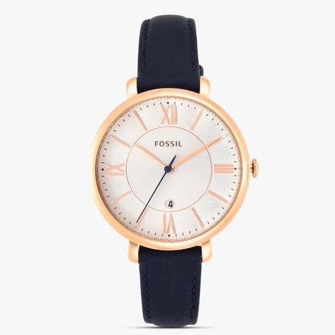 Fossil Jacqueline White Dial Blue Leather Strap Watch for Women - ES3843 Buy Now By Fossil