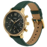 Fossil Neutra Chronograph Green Dial Green Leather Strap Watch for Women - ES5239 Buy Now By Fossil