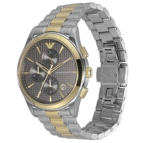 Emporio Armani Paolo Chronograph Grey Dial Two Tone Steel Strap Watch For Men - AR11527 Buy Now By Emporio Armani