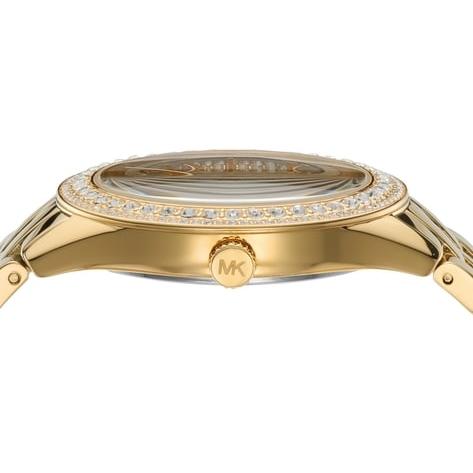 Michael Kors Harlowe Three-Hand Quartz Gold Dial Gold Steel Strap Watch For Women - MK4709 Buy Now By Michael Kors
