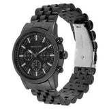 Michael Kors Hutton Chronograph Black Dial Black Steel Strap Watch For Men - MK9089 Buy Now By Michael Kors