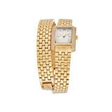 Michael Kors Emery Pave Double Wrap White Dial Gold Steel Strap Watch for Women - MK4833 Buy Now By Michael Kors