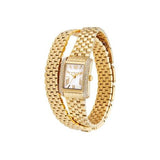 Michael Kors Emery Pave Double Wrap White Dial Gold Steel Strap Watch for Women - MK4833 Buy Now By Michael Kors