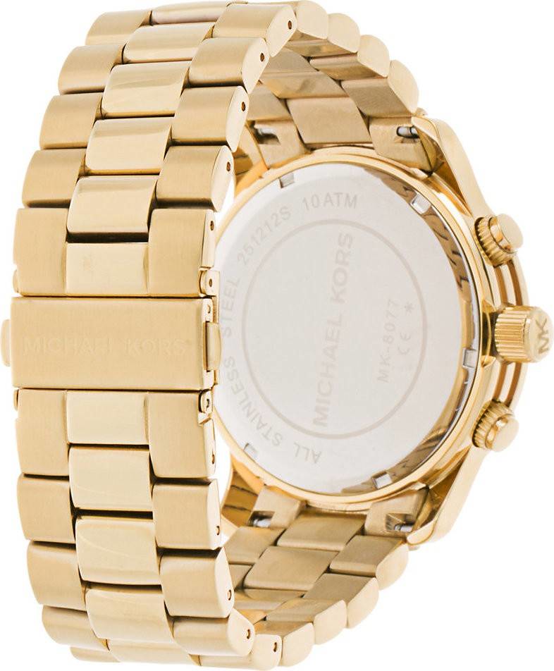 Michael Kors Runway Gold Dial Gold Steel Strap Watch for Men - MK8077 Buy Now By Michael Kors