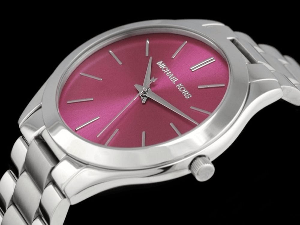 Michael Kors Slim Runway Quartz Pink Dial Silver Steel Strap Watch For Women - MK3291 Buy Now By Michael Kors