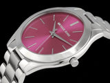 Michael Kors Slim Runway Quartz Pink Dial Silver Steel Strap Watch For Women - MK3291 Buy Now By Michael Kors