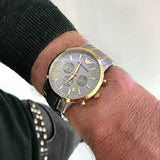 Emporio Armani Renato Chronograph Quartz Silver Dial Two Tone Steel Strap Watch For Men - AR11076 Buy Now By Emporio Armani