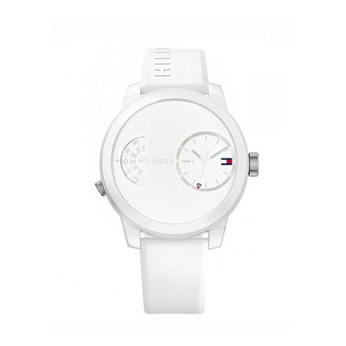 Tommy Hilfiger Denim White Dial White Rubber Strap Watch for Men - 1791558 Buy Now By Tommy Hilfiger