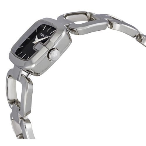 Gucci G Gucci Black Dial Silver Steel Strap Watch For Women - YA125510 Buy Now By Gucci