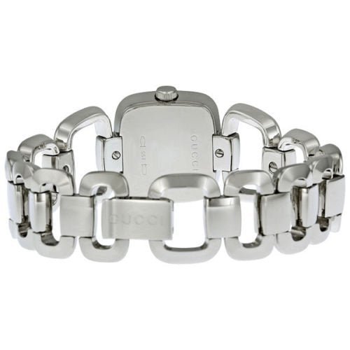 Gucci G Gucci Black Dial Silver Steel Strap Watch For Women - YA125510 Buy Now By Gucci