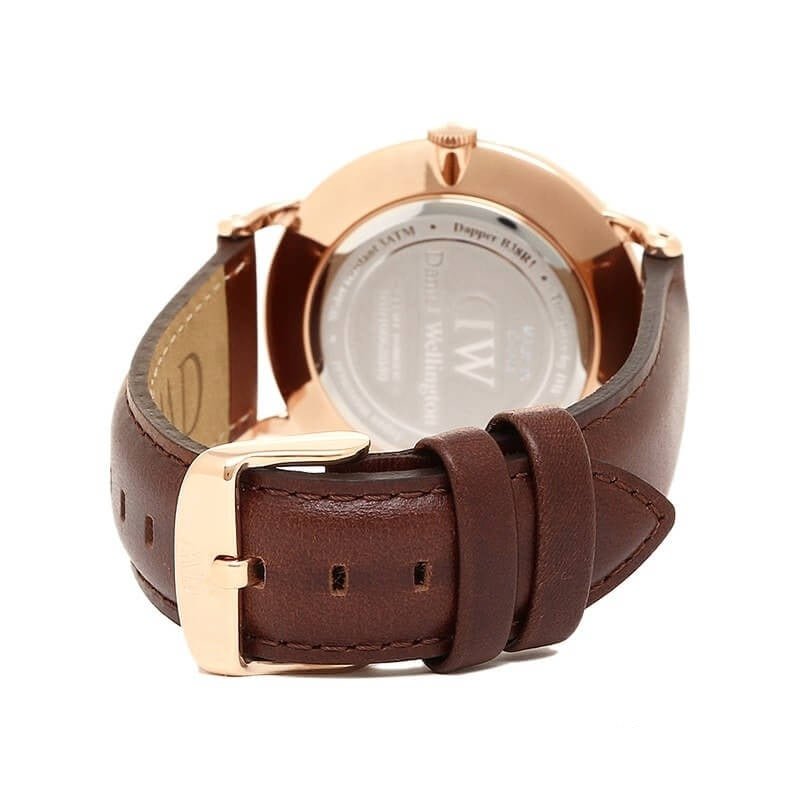 Daniel Wellington Dapper St Mawes White Dial Brown Leather Strap Watch For Men - DW00100083 Buy Now By Daniel Wellington