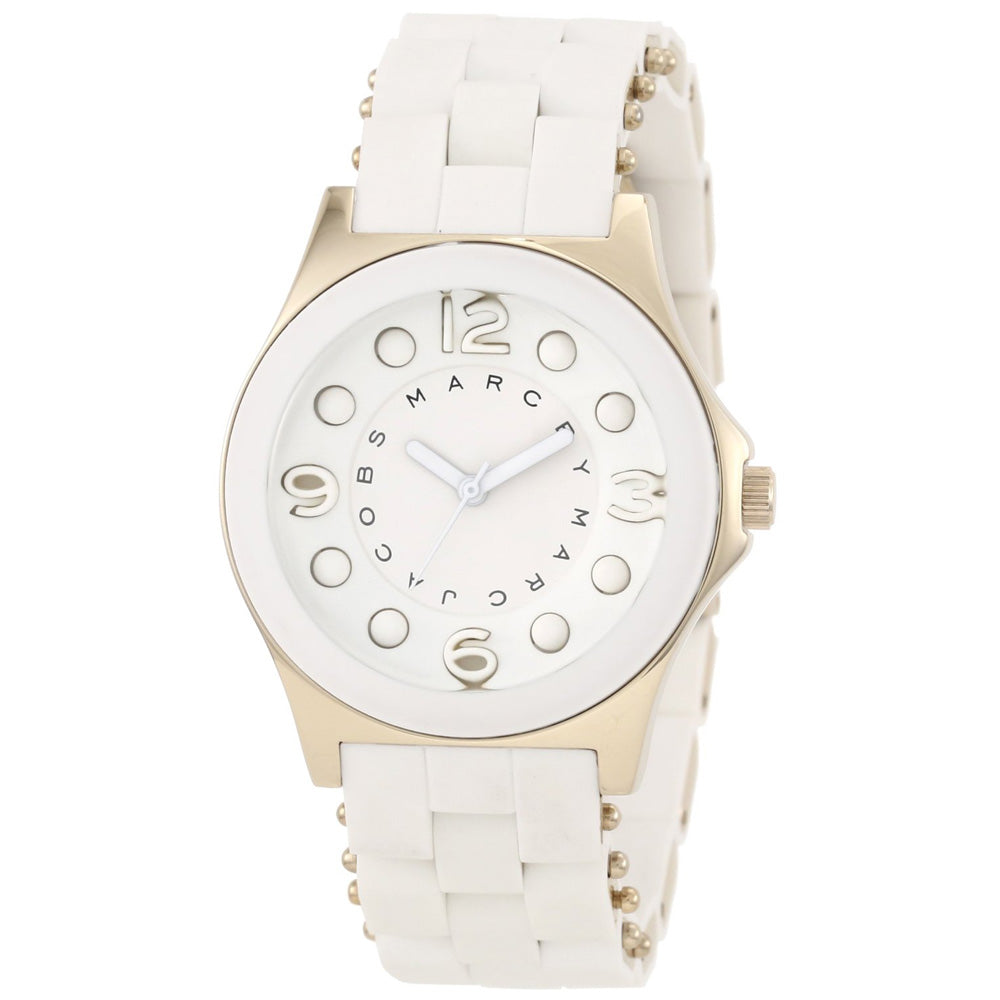 Marc Jacobs Pelly White Dial White Silicone Strap Watch for Women - MBM2526 Buy Now By Marc Jacobs