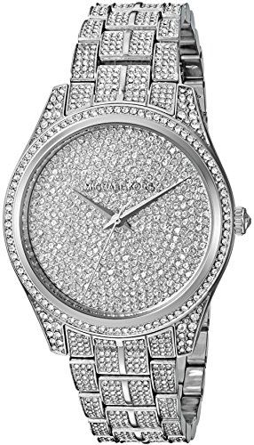 Michael Kors Lauryn Analog Crystals Silver Dial Silver Steel Strap Watch For Women - MK3717 Buy Now By Michael Kors